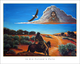 InHisFathersPath 350x263 Poster